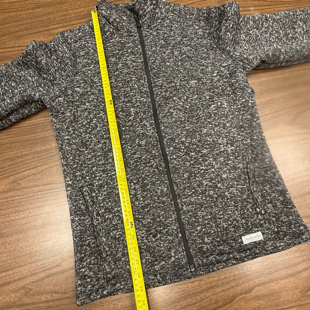 Avalanche Charcoal Fleece Jacket men’s size Medium - Picture 7 of 8